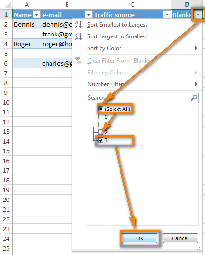 Hướng dẫn xoá tất cả các dòng trống trong file excel có nhiều dòng